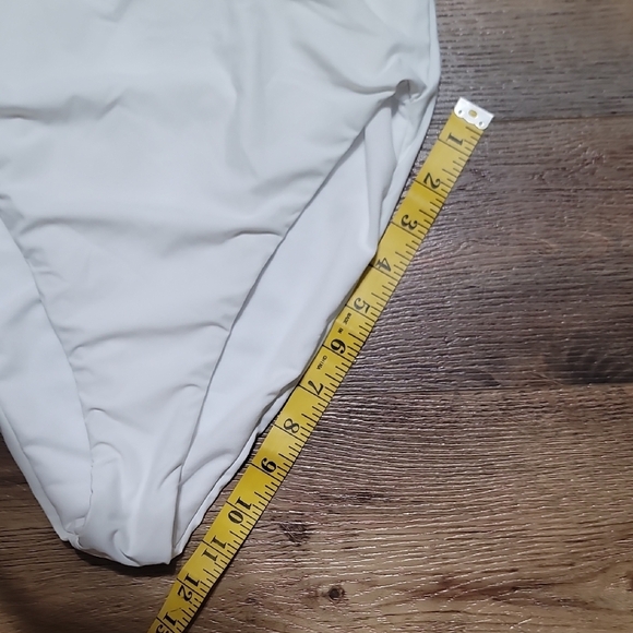 Gianni Bini White One Piece with Black Ruffle - Picture 7 of 9